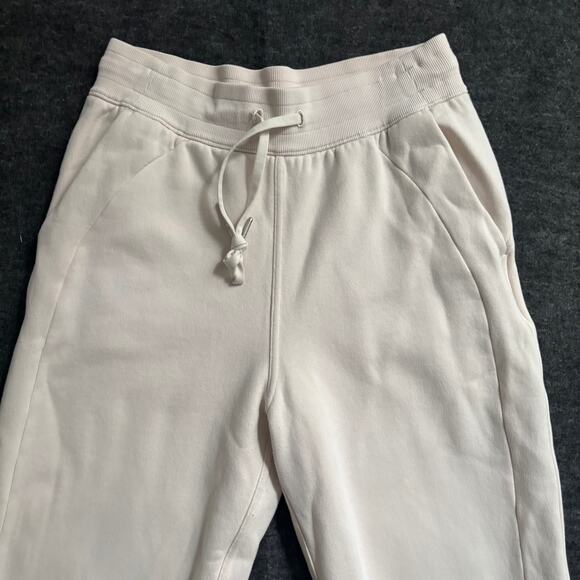 LULULEMON SCUBA JOGGER RELAXED HIGH -RISE WHITE OPAL WOMEN SIZE 6 - Picture 8 of 15
